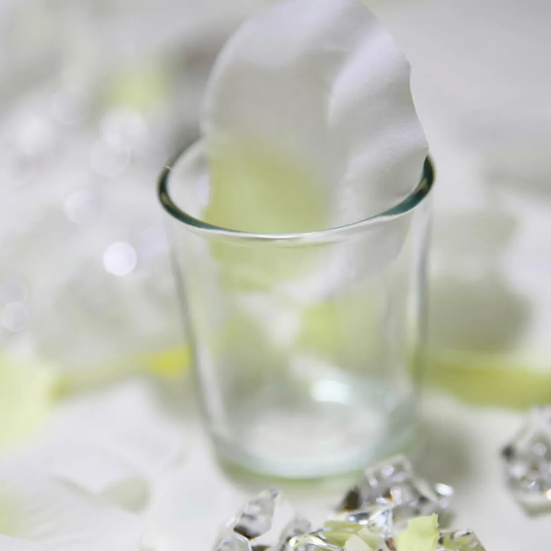 DecoWoerner Decoración Dispersa|Decoración De Primavera>Hojas De Rosas Blancas, 100 Piezas