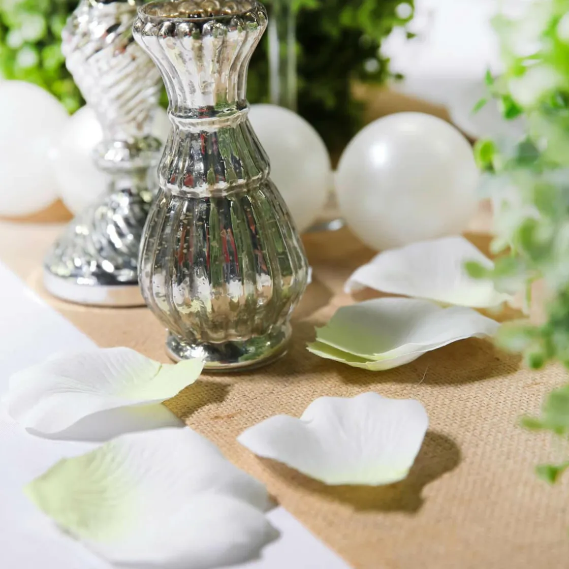 DecoWoerner Decoración Dispersa|Decoración De Primavera>Hojas De Rosas Blancas, 100 Piezas