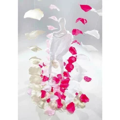 DecoWoerner Decoración Dispersa|Decoración Temática>Hojas De s Decorativas XL, Ø 28 Cm, Fucsia, 30 Piezas
