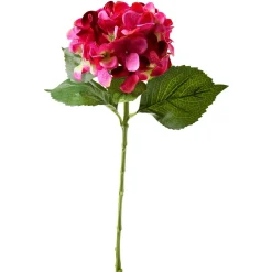 DecoWoerner Decoración De Primavera|Flores Artificiales>Hortensia Artificial Fucsia, 52 Cm