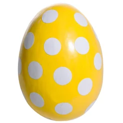 DecoWoerner Decoración De Pascua>Huevo De Pascua Deco Punteado 18 Cm, /blanco