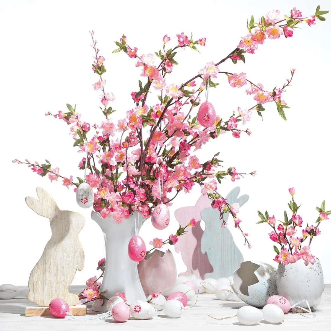 DecoWoerner Decoración De Pascua>Huevos De Pascua Decorativos Para Colgar 6 Cm, , 24 Piezas