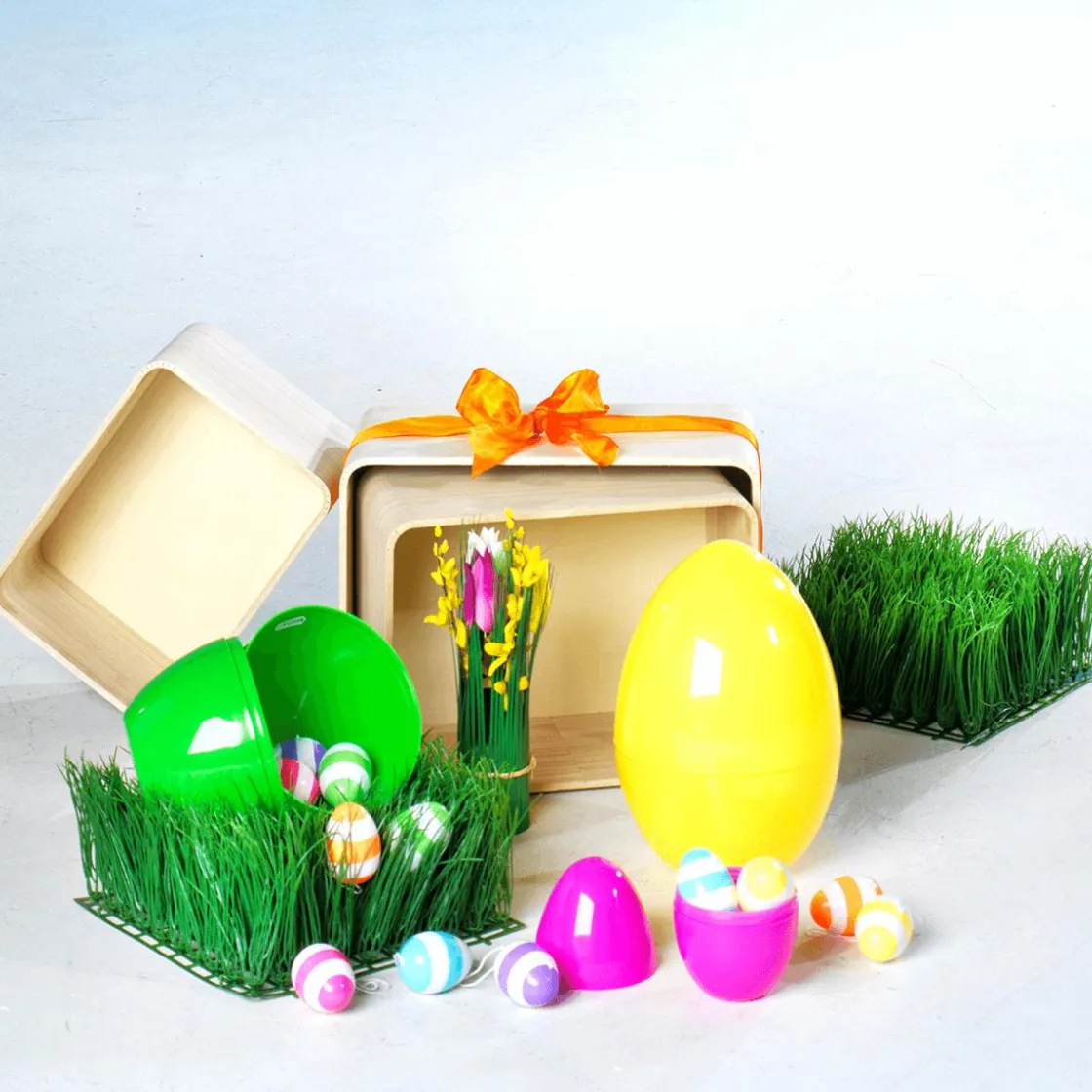 DecoWoerner Decoración De Pascua>Huevos De Pascua Decorativos 6 Cm, A Rayas, 6 Piezas