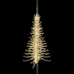 DecoWoerner Decoración Navideña Xxl>Iluminación Por Linterna Abeto De Luces, Al. 300 Cm, Blanco Cálido