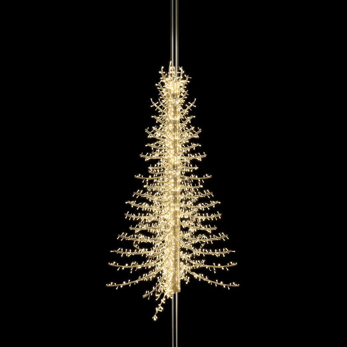 DecoWoerner Decoración Navideña Xxl>Iluminación Por Linterna Abeto De Luces, Al. 300 Cm, Blanco Cálido