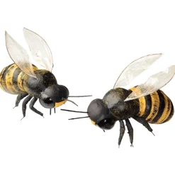 DecoWoerner Decoración De Animales|Decoración De Primavera>Imitación De Abejas Decorativas 15 Cm, 2 Piezas