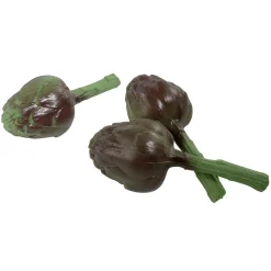 DecoWoerner Verduras Y Hierbas>Imitación De Alcachofas, 3 Piezas