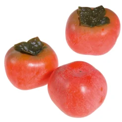DecoWoerner Frutas>Imitación De Caqui 6 Cm, 3 Piezas