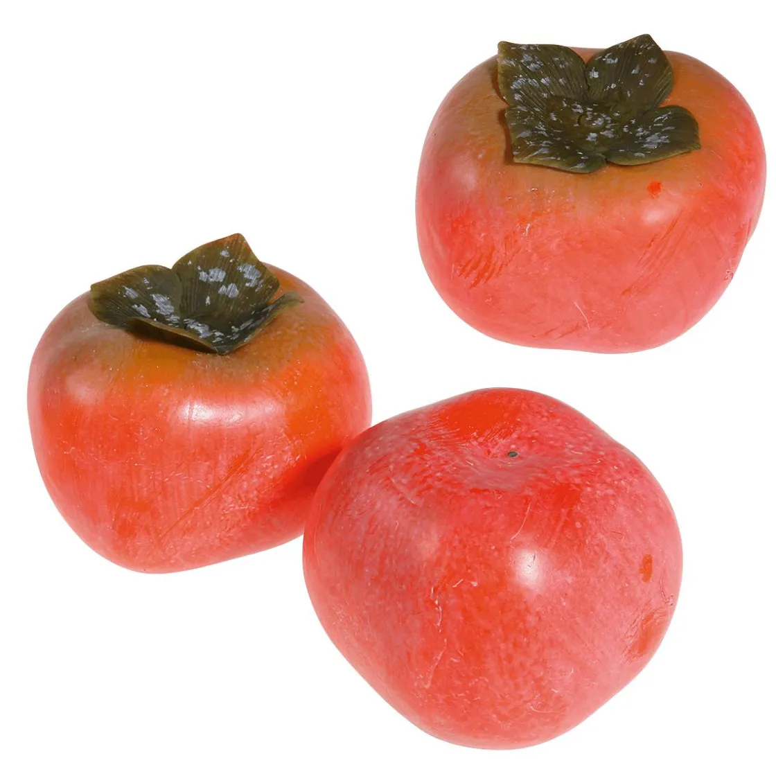 DecoWoerner Frutas>Imitación De Caqui 6 Cm, 3 Piezas