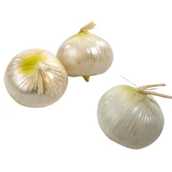 DecoWoerner Verduras Y Hierbas>Imitación De Cebolla Blanca, 3 Piezas