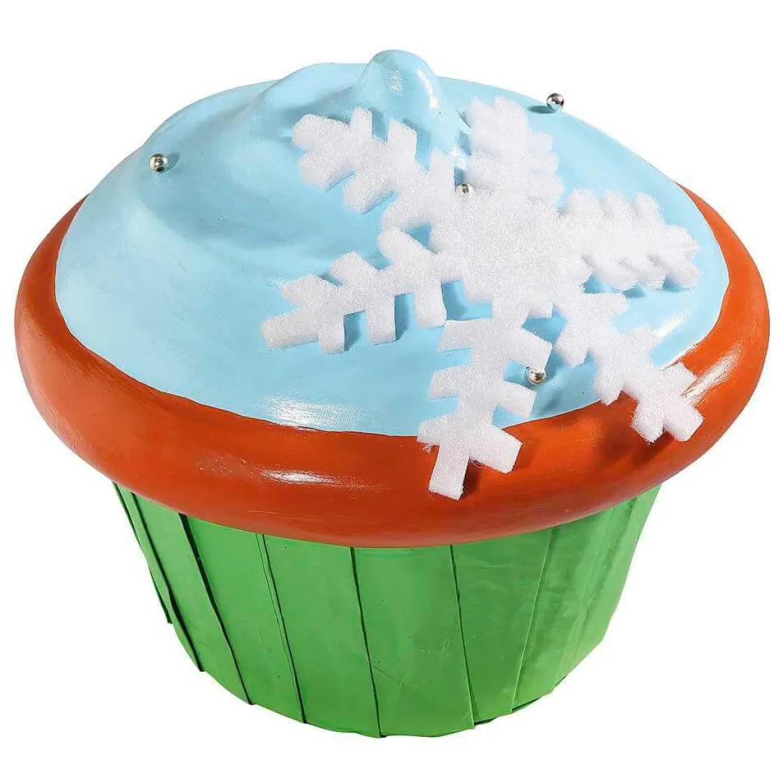 DecoWoerner Chupetes Xxl|Decoración Navideña Xxl>Imitación De Cupcake XXL Ø 50 Cm