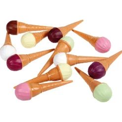 DecoWoerner Chocolate Y Helados>Imitación De Helado Con Gofre, 12 Piezas