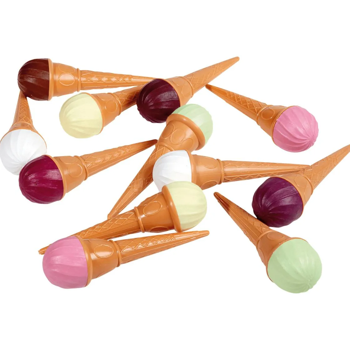 DecoWoerner Chocolate Y Helados>Imitación De Helado Con Gofre, 12 Piezas