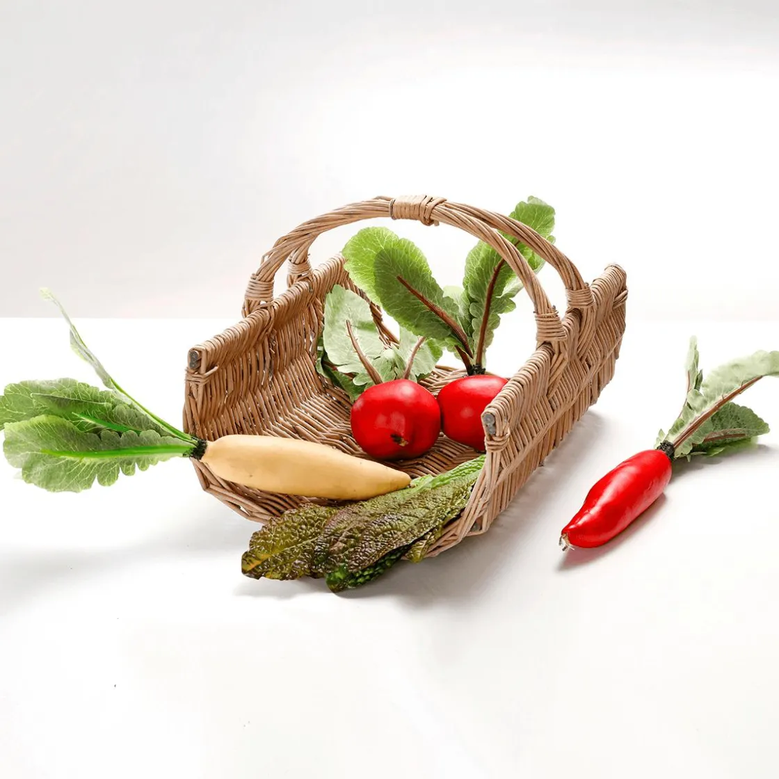 DecoWoerner Verduras Y Hierbas>Imitación De Hojas De Lechuga Romana - Rojo, 6 Piezas