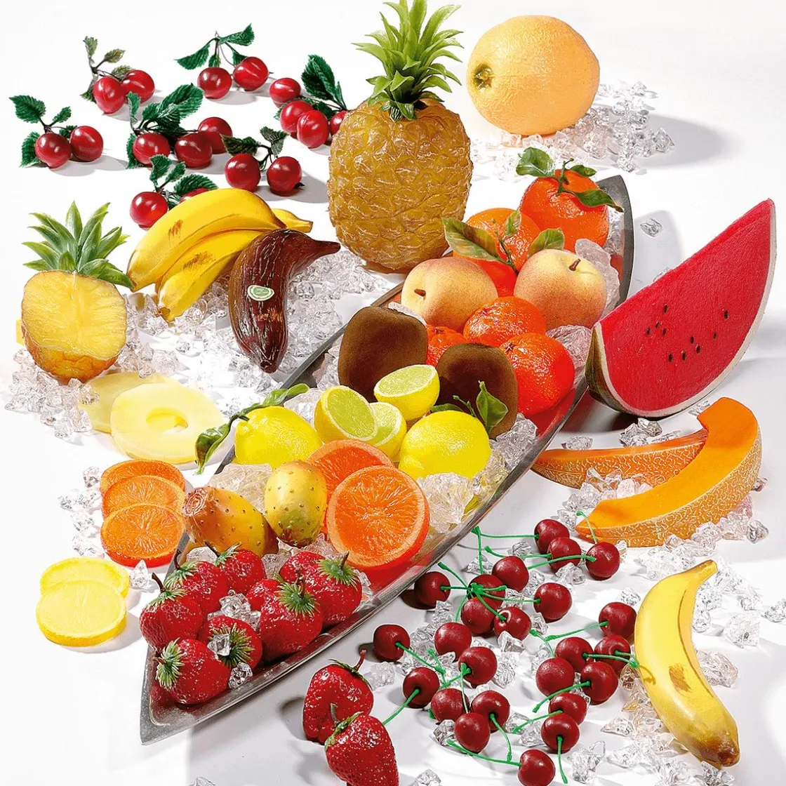 DecoWoerner Frutas>Imitación De Limones, 3 Piezas