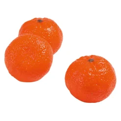 DecoWoerner Frutas>Imitación De Mandarinas, Paquete De 3 Piezas