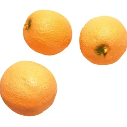 DecoWoerner Frutas>Imitación De Melón Cantalupo, 3 Piezas