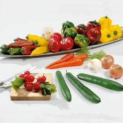 DecoWoerner Verduras Y Hierbas>Imitación De Pepinos Campesinos, 3 Piezas