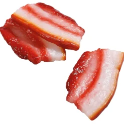 DecoWoerner Platos Y Comida Rápida|Carnes Y Embutidos>Imitación De Rebanadas De Tocino, 8 Cm, 3 Piezas