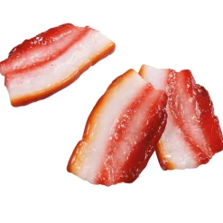 DecoWoerner Platos Y Comida Rápida|Carnes Y Embutidos>Imitación De Rebanadas De Tocino, 8 Cm, 3 Piezas