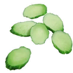DecoWoerner Verduras Y Hierbas>Imitación De Rebanadas De Pepino, 6 Piezas