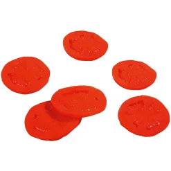 DecoWoerner Verduras Y Hierbas>Imitación De Rebanadas De Tomate, 6 Piezas