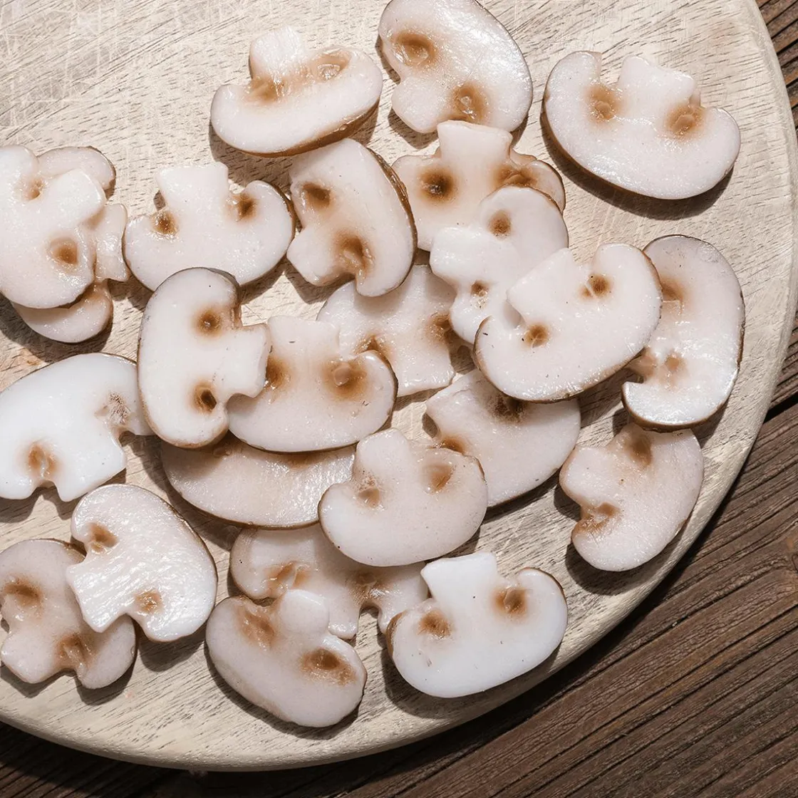 DecoWoerner Verduras Y Hierbas>Imitación De Rebanadas De Setas, 12 Piezas