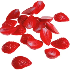 DecoWoerner Frutas>Imitación De Rodaja De Fresa, 20 Piezas