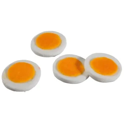 DecoWoerner Platos Y Comida Rápida|Queso Y Huevos>Imitación De Rodajas De Huevo, 4 Piezas
