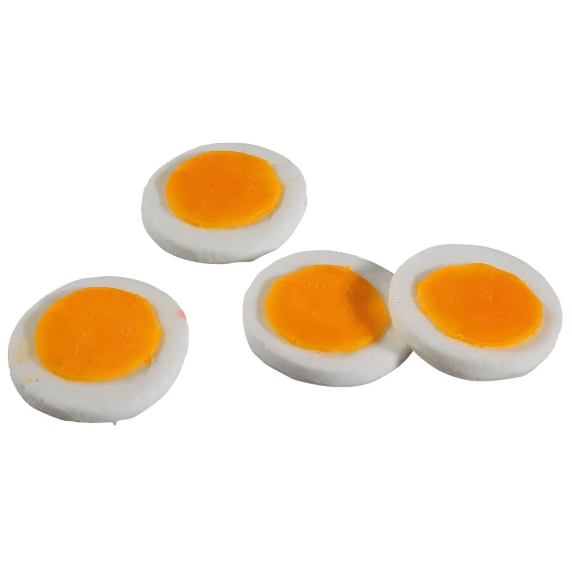 DecoWoerner Platos Y Comida Rápida|Queso Y Huevos>Imitación De Rodajas De Huevo, 4 Piezas