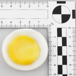 DecoWoerner Platos Y Comida Rápida|Queso Y Huevos>Imitación De Rodajas De Huevo, 4 Piezas