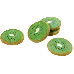 DecoWoerner Frutas>Imitación De Rodajas De Kiwi, 5 Piezas