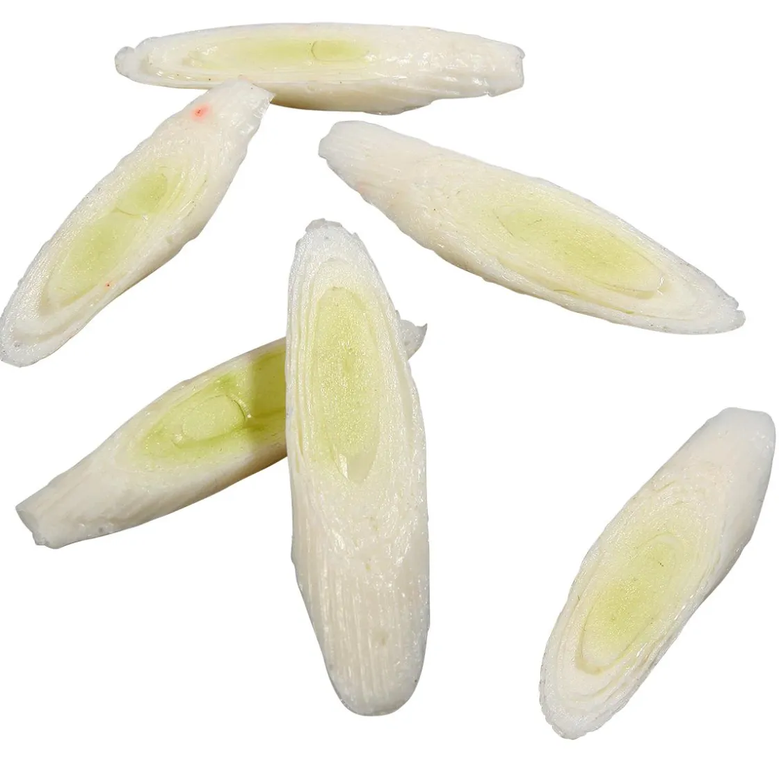 DecoWoerner Verduras Y Hierbas>Imitación De Rodajas De Puerro, 6 Piezas