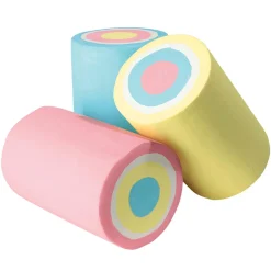 DecoWoerner Decoración Temática|Chupetes Xxl>Imitación De Rollos De Malvavisco 16 Cm, 3 Piezas