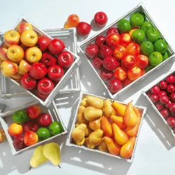 DecoWoerner Decoración De Otoño|Frutas>Imitaciones De Manzanas, 9 Piezas