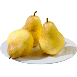 DecoWoerner Frutas>Imitaciones De Peras Amarillas, 3 Piezas