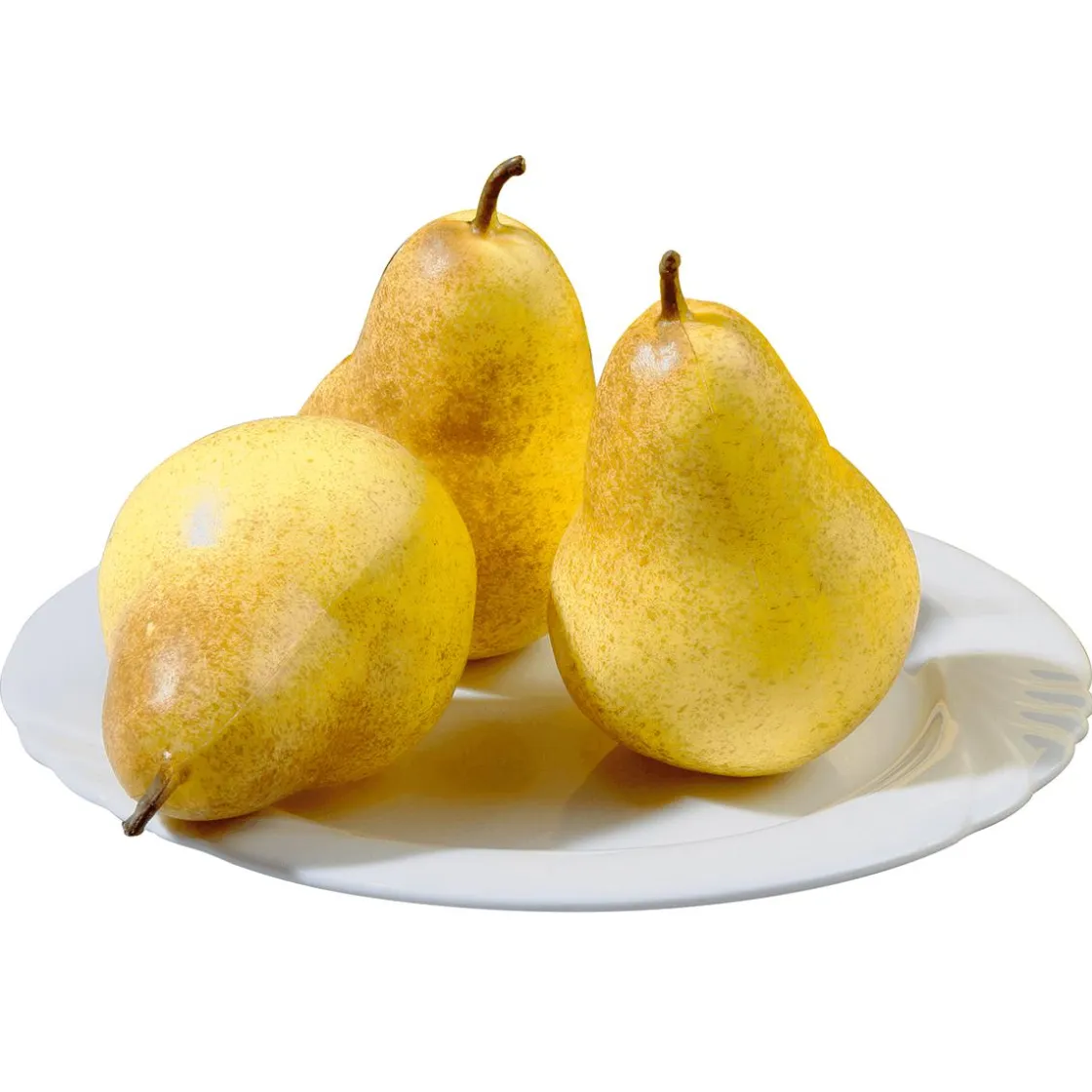 DecoWoerner Frutas>Imitaciones De Peras Amarillas, 3 Piezas