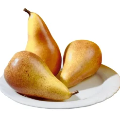 DecoWoerner Frutas>Imitaciones De Peras Rojas/amarillas, 3 Piezas
