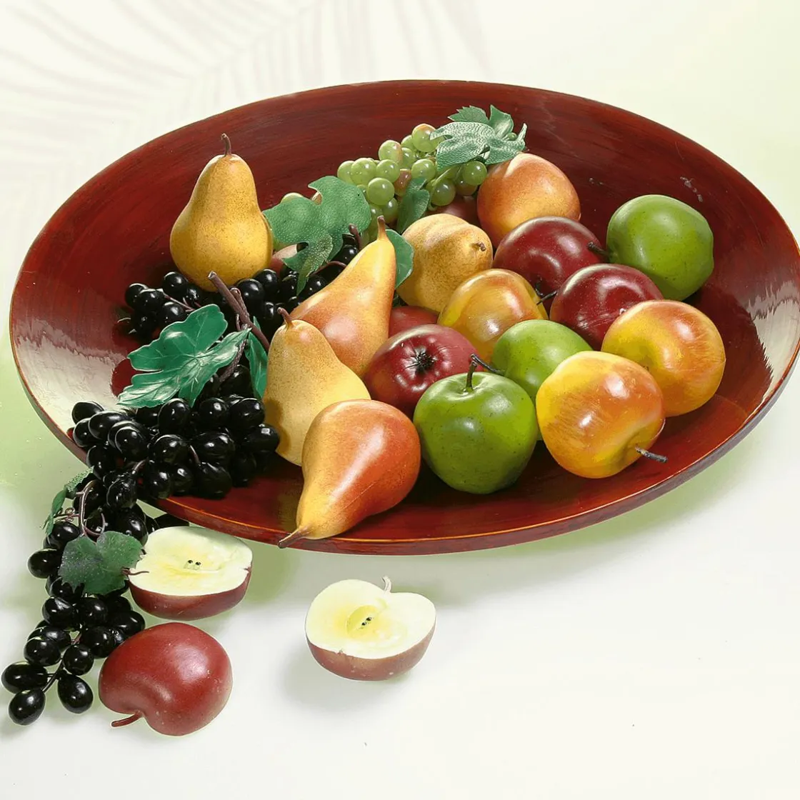 DecoWoerner Frutas>Imitaciones De Peras Rojas/amarillas, 3 Piezas