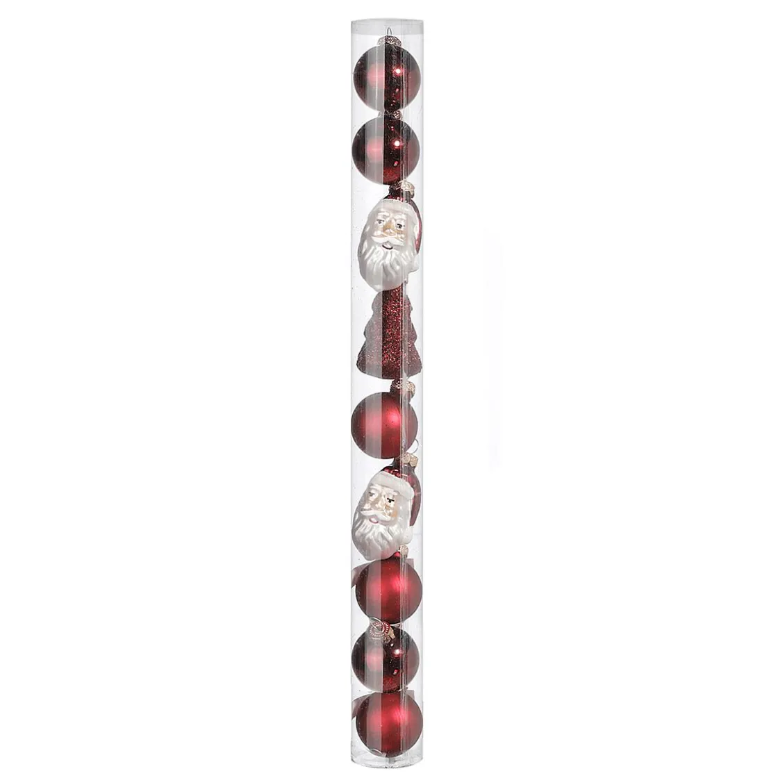 DecoWoerner Bolas De Navidad>Juego De Bolas De Navidad De Cristal 9 Piezas En Caja