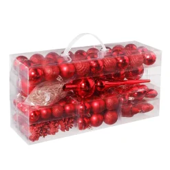DecoWoerner Bolas De Navidad>Juego De Bolas De Navidad XXL 100pcs 3 - 7,5 Cm Ø