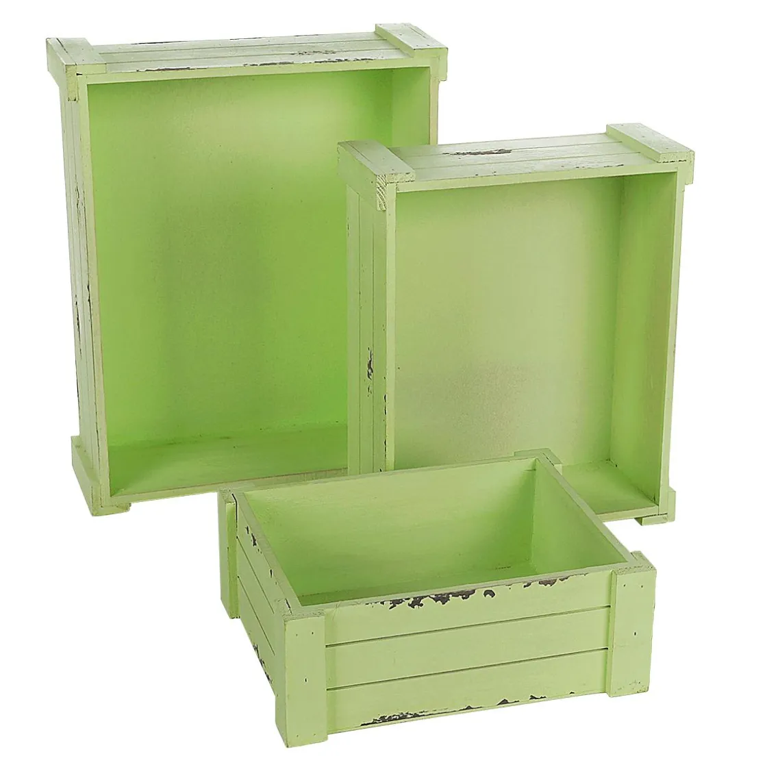 DecoWoerner Expositores Para Tiendas|Decoración Natural>Juego De Cajas De Madera De Diferentes Tamaños,