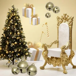 DecoWoerner Decoración Temática|Decoración Navideña Xxl>Juego De Campanas De Hierro XXL, 3 Piezas