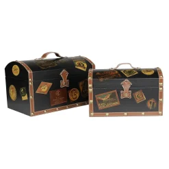 DecoWoerner Decoración Temática>Juego De Maletín, 2 Piezas