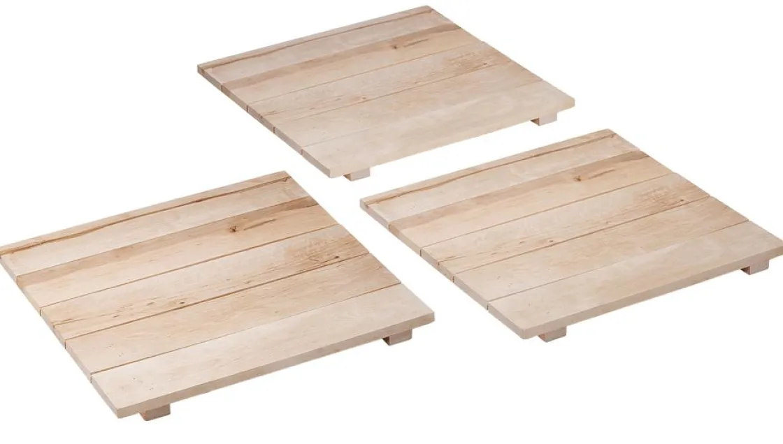 DecoWoerner Expositores Para Tiendas|Decoración Natural>Juego De Paletas De Madera 45 X 45 Cm, 3 Piezas