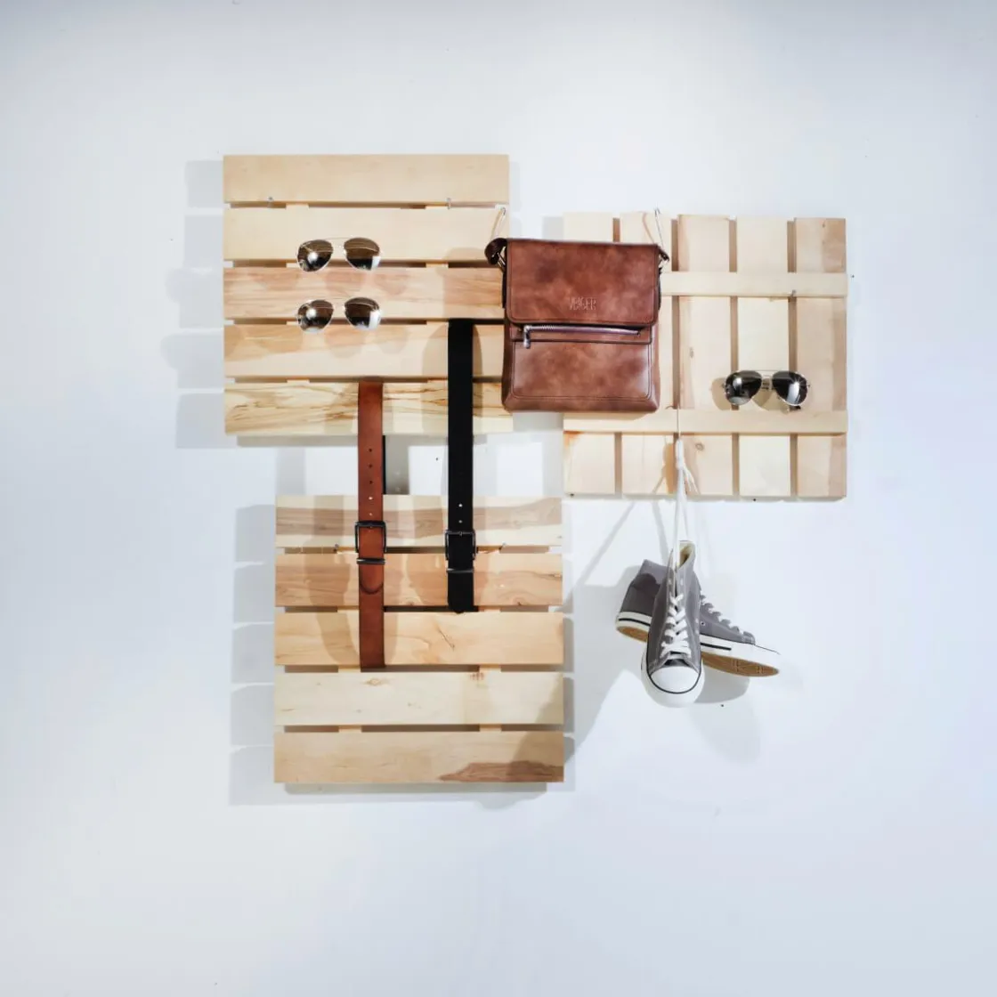 DecoWoerner Expositores Para Tiendas|Decoración Natural>Juego De Paletas De Madera 45 X 45 Cm, 3 Piezas