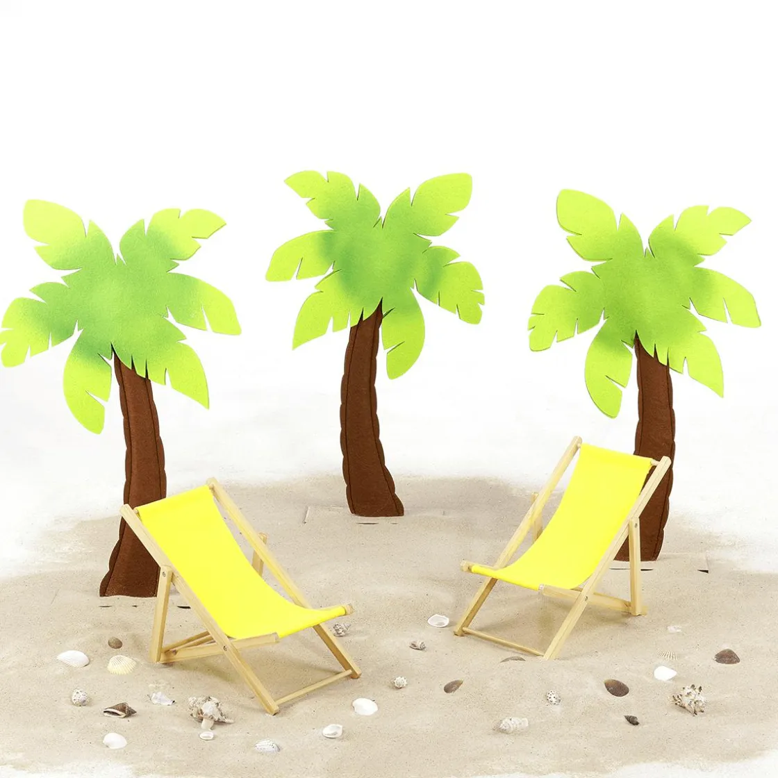 DecoWoerner Decoración De Verano>Juego De Tumbonas "Mini" Color