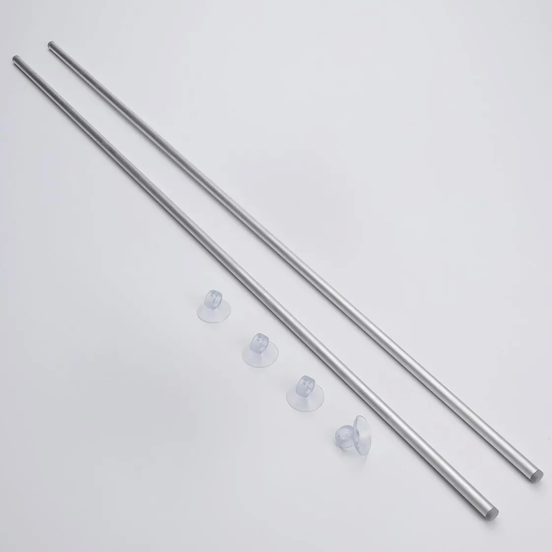 DecoWoerner Accesorios>Juego De Varillas Para Colgar Banderolas De Tela Para Superficies De Cristal 79 Cm