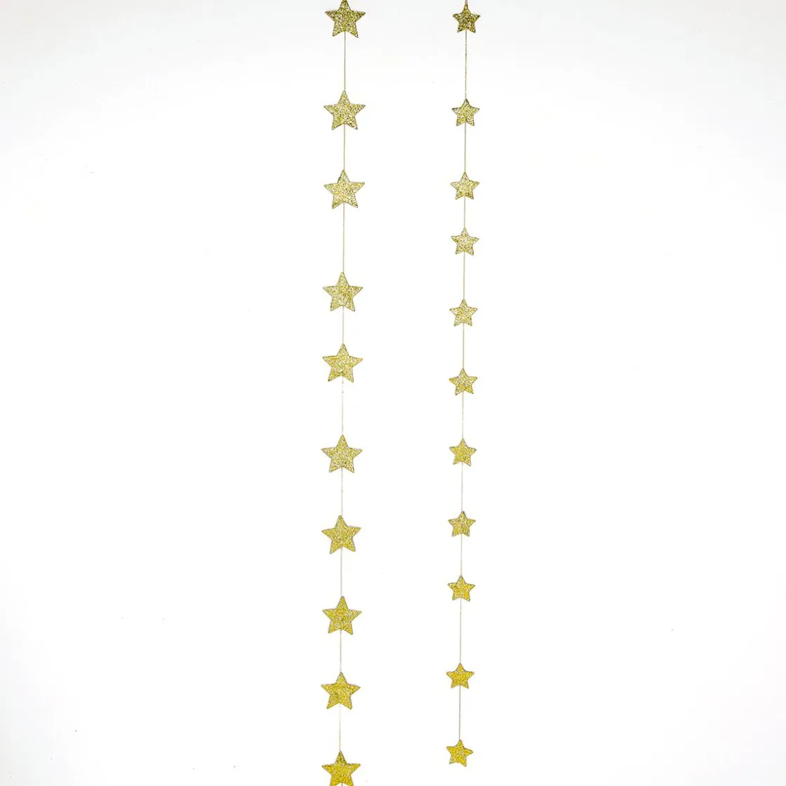 DecoWoerner Estrella De Navidad>Juego Guirnaldas De Estrellas 2D, Oro, 2 Uds.