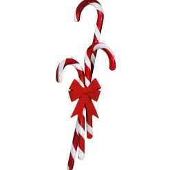 DecoWoerner Chupetes Xxl|Figuras De Navidad>Jumbo Candy Cane, Bastón De Azúcar, 60 Cm
